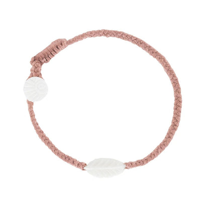 Wanderer Elm Leaf Bracelet - Nutmeg - Button