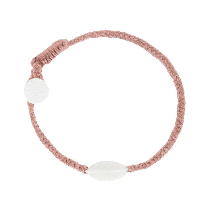 Wanderer Elm Leaf Bracelet - Nutmeg - Button