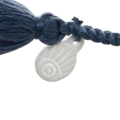 Wanderer Lobster Claw Bracelet - Tassel - Blue