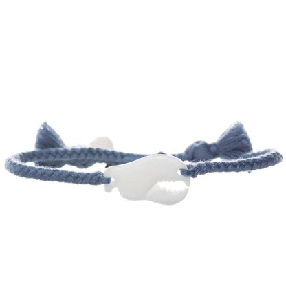 Wanderer Lobster Claw Bracelet - Tassel - Blue