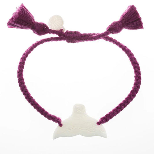 Wanderer Mermaid Tail Bracelet - Tassel - Purple