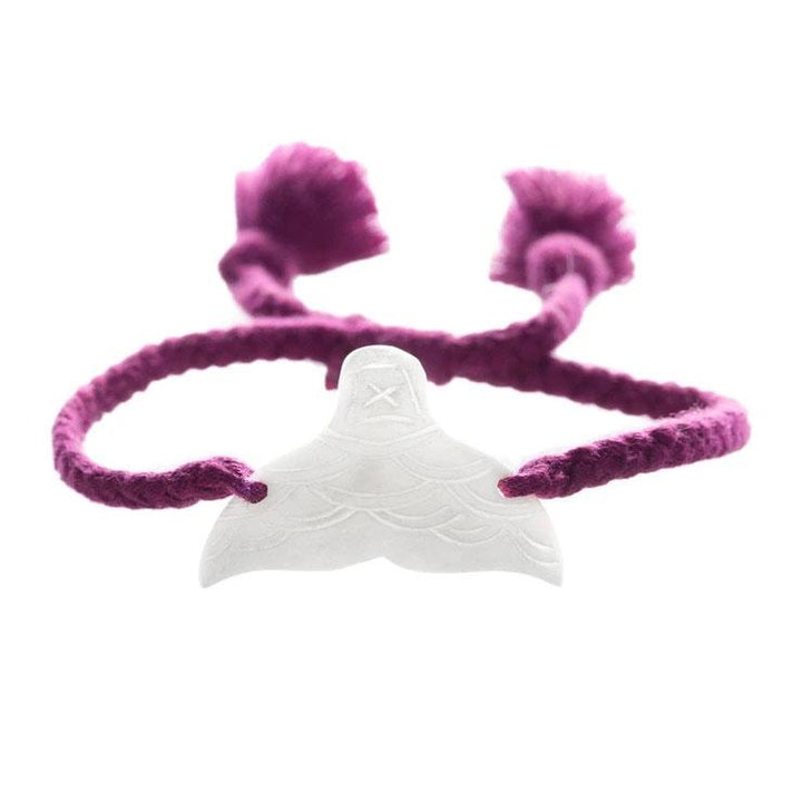 Wanderer Mermaid Tail Bracelet - Tassel - Purple