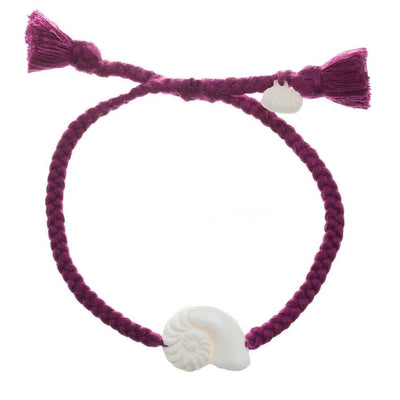 Wanderer Nautilus Bracelet - Tassel - Purple