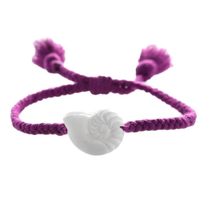 Wanderer Nautilus Bracelet - Tassel - Purple