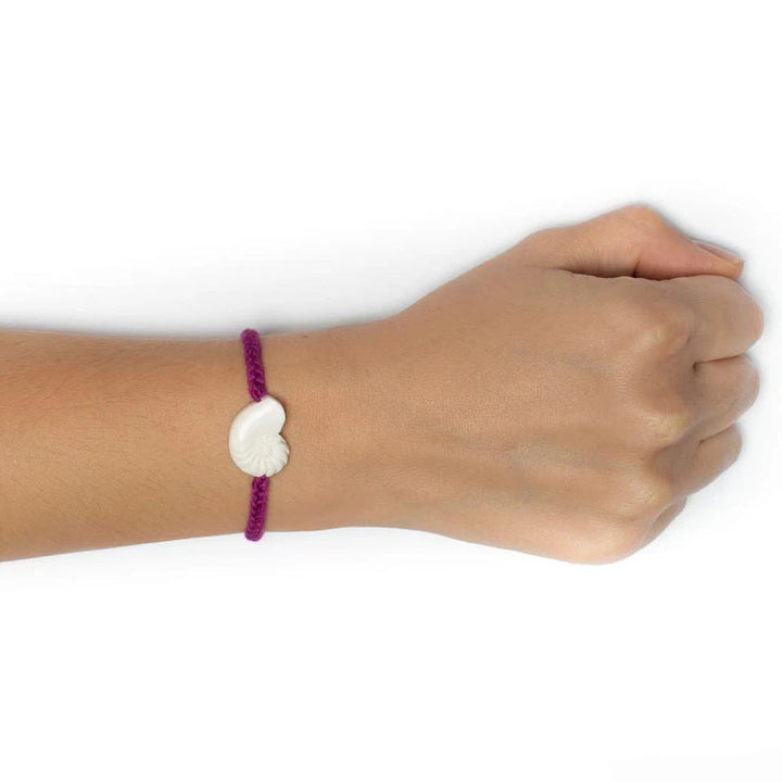 Wanderer Nautilus Bracelet - Tassel - Purple