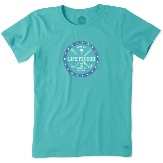 Women's Crossed Clubs Crusher Tee