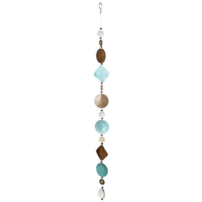 Capiz Cascade Suncatcher Hanging Decor (Sea Breeze)