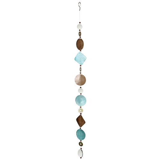 Capiz Cascade Suncatcher Hanging Decor (Sea Breeze)