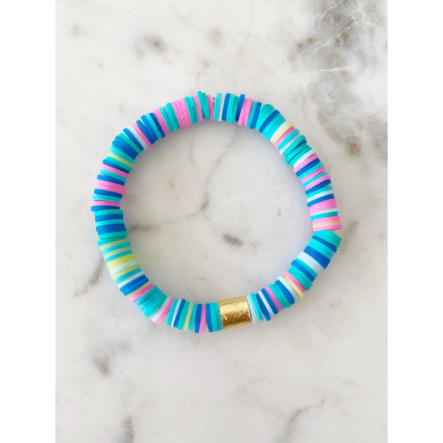 Aqua Rainbow Color Pop Bracelet