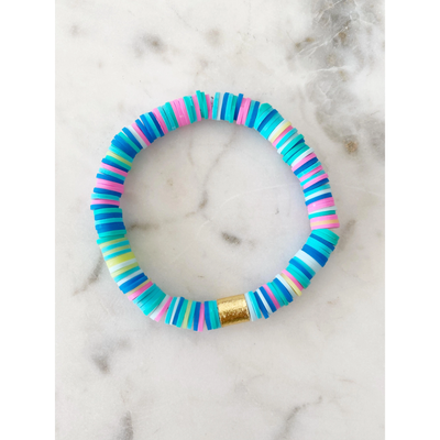Aqua Rainbow Color Pop Bracelet