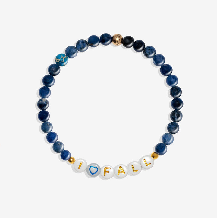 I Love Fall Letter Bead Stretch Bracelet