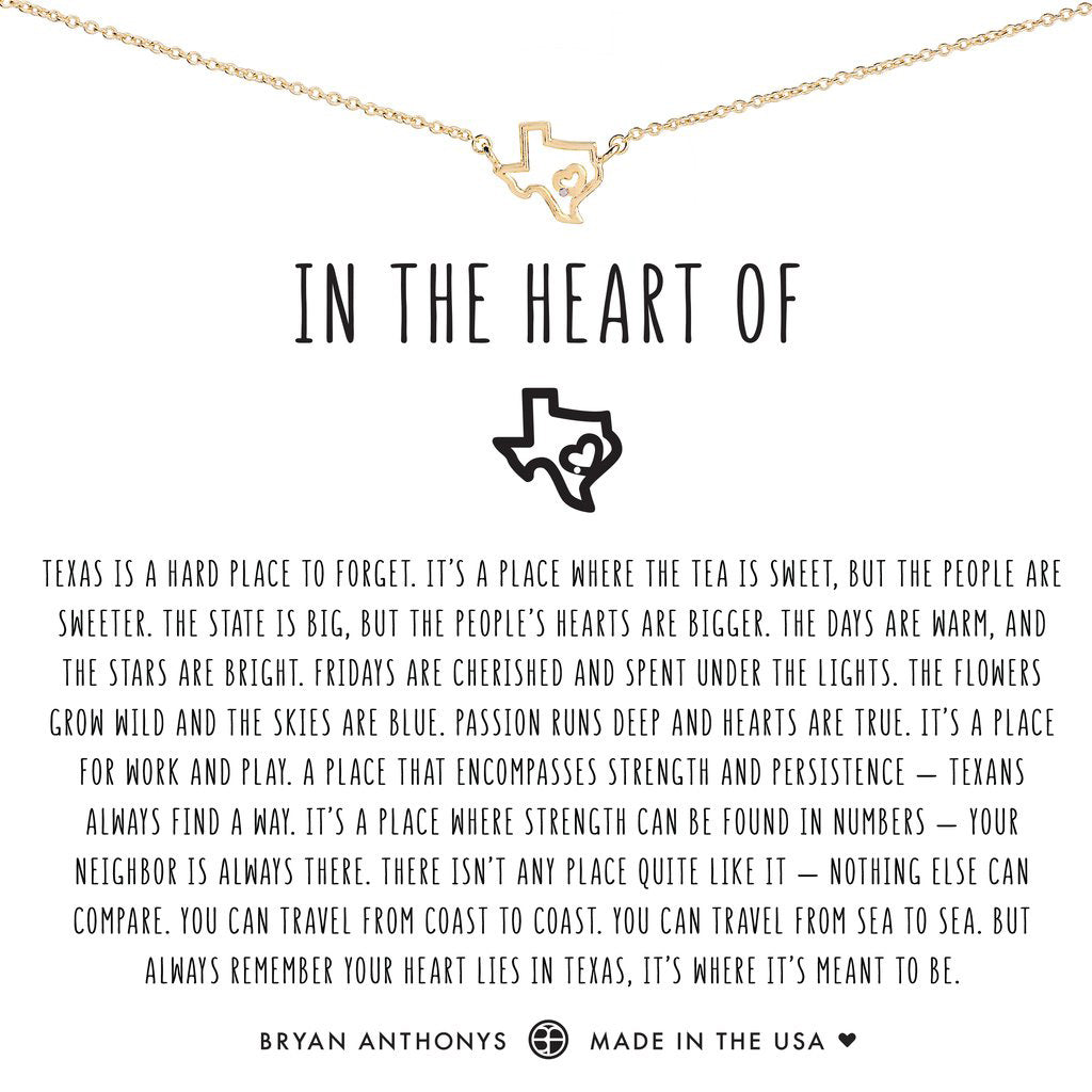 Bryan Anthonys In the Heart of Texas Necklace - Gold