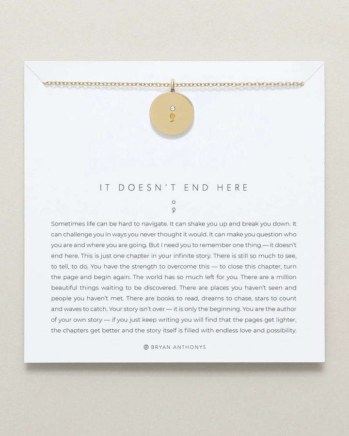 Bryan Anthonys It Doesn't End Here Necklace (Gold)