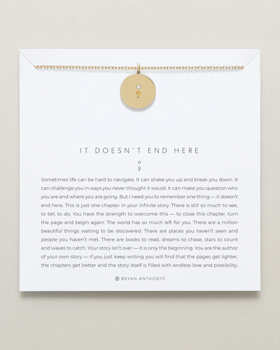 Bryan Anthonys It Doesn't End Here Necklace (Gold)
