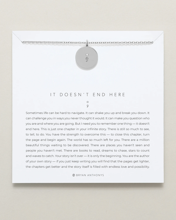 Bryan Anthonys It Doesn't End Here Necklace (Silver)