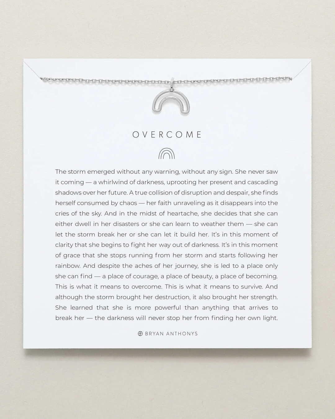 Bryan Anthonys Overcome Necklace (Silver)
