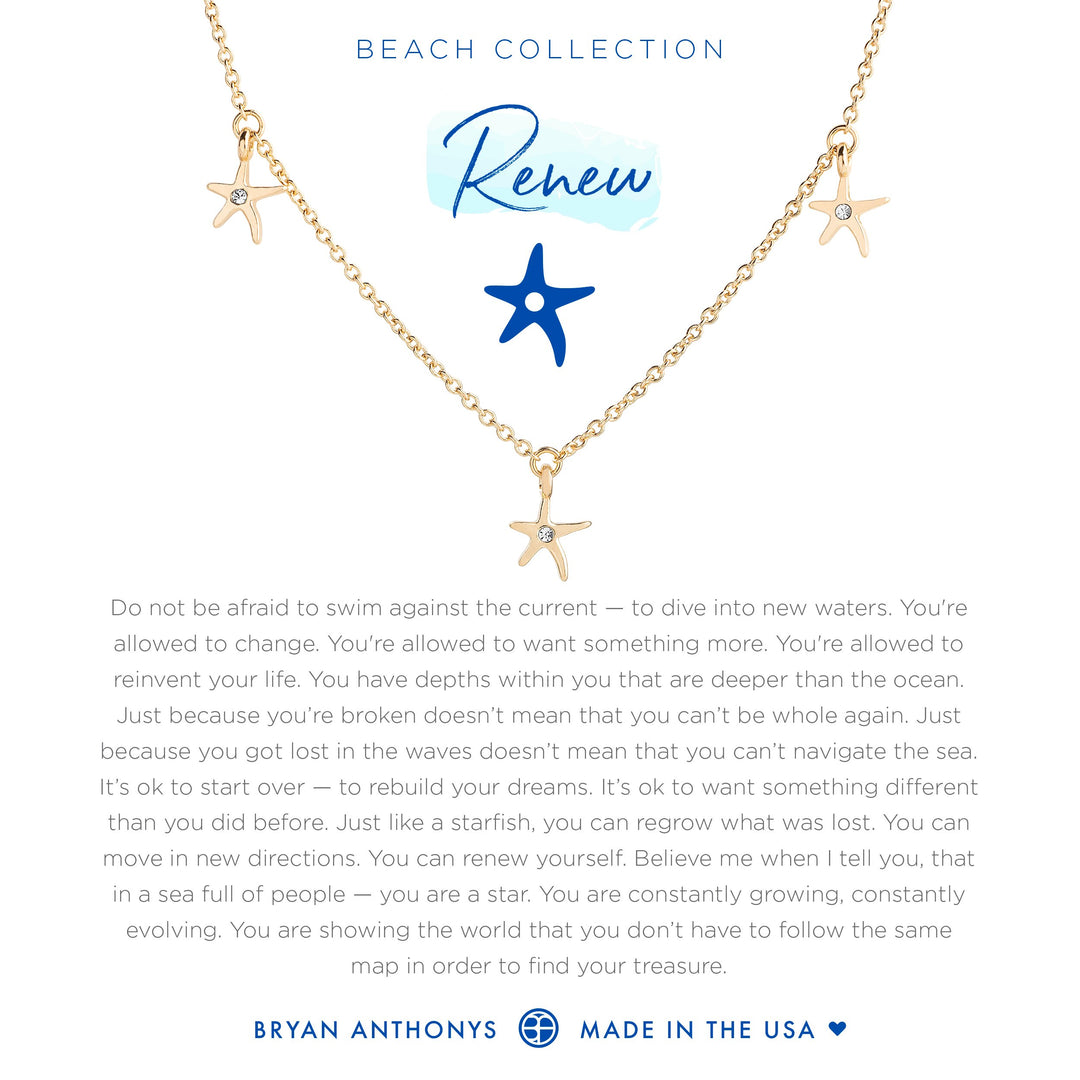 Bryan Anthonys Renew Anklet Starfish - Gold