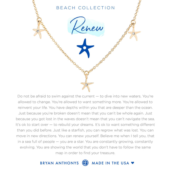 Bryan Anthonys Renew Anklet Starfish - Gold