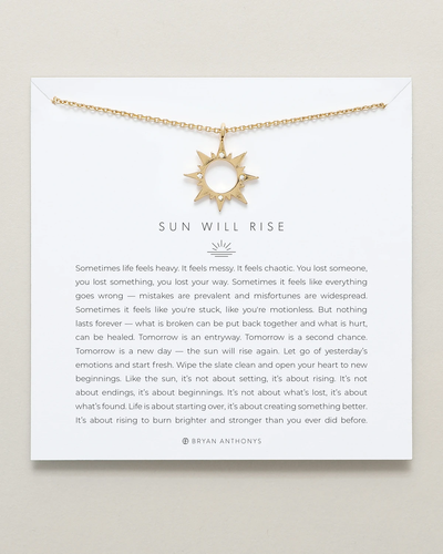 Bryan Anthonys Sun Will Rise Necklace (Gold)
