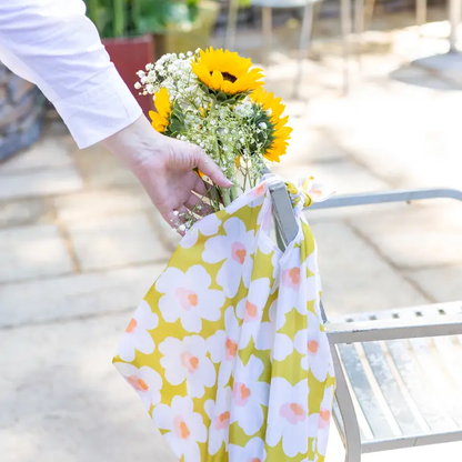 Citron Posies Reusable Bag