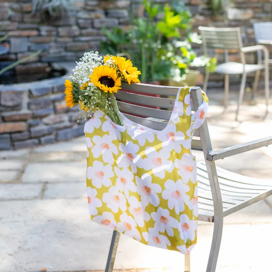 Citron Posies Reusable Bag