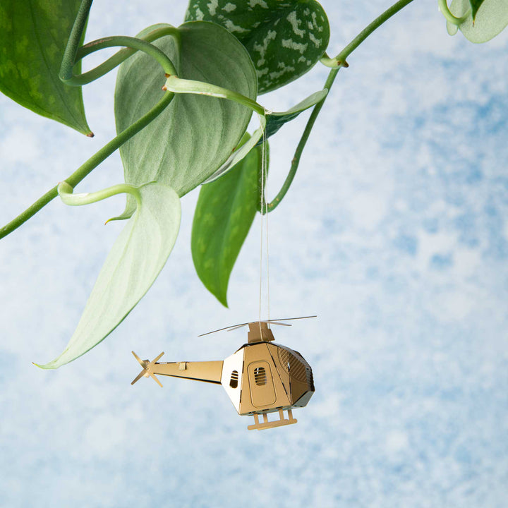 Helicopter Mini Model - Terrarium Decor DIY Kit