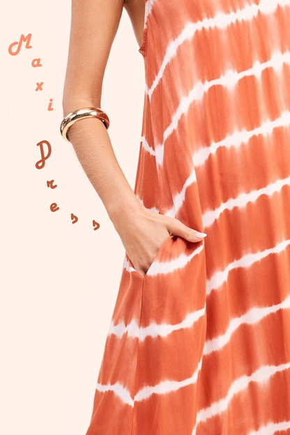 Elysian Tie-Dye Dress (Ginger)
