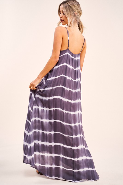 Elysian Tie-Dye Dress (Grey)