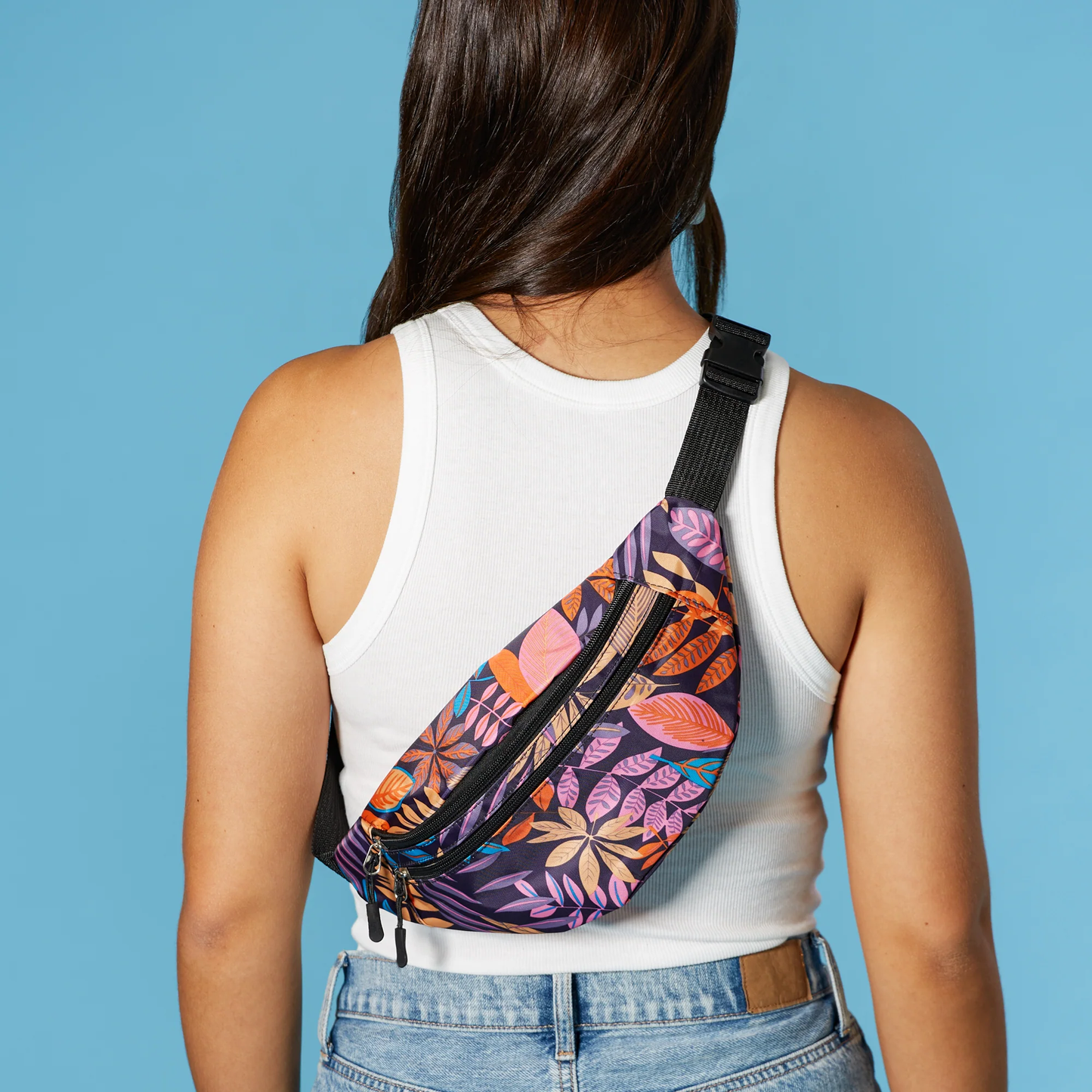 Tropical Print Fanny Packs