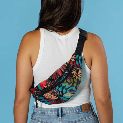 Tropical Print Fanny Packs