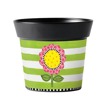 "Frolic Flower" 6" Art Pot