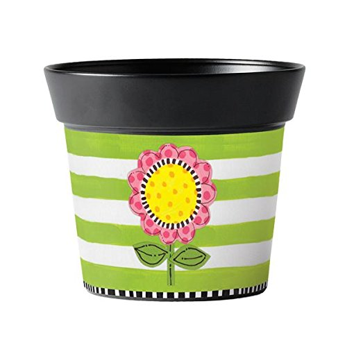"Frolic Flower" 6" Art Pot
