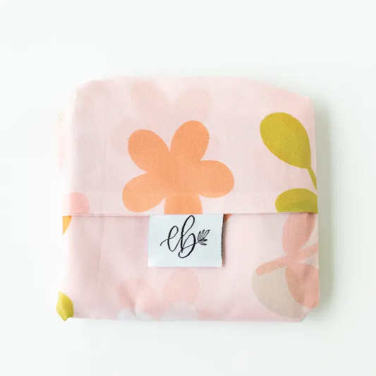 Funky Floral Nude Reusable Bag