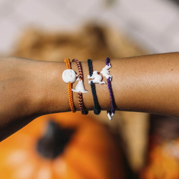 Wanderer Halloween Stack Button Bracelet Set of 4