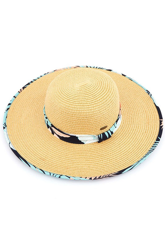 Tropical Sun Hat (Navy)