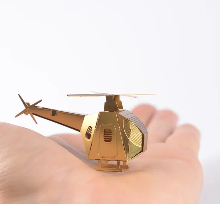 Helicopter Mini Model - Terrarium Decor DIY Kit