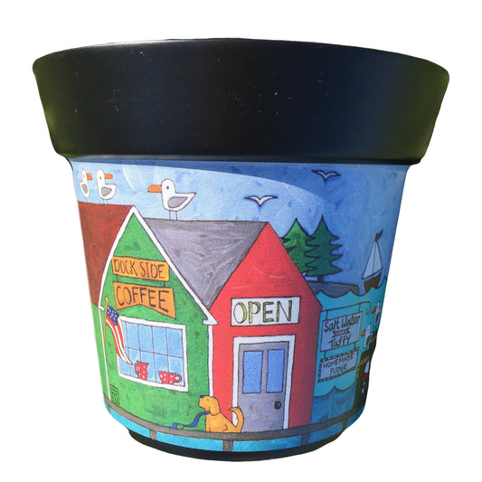 "Dockside" 6" Art Pot