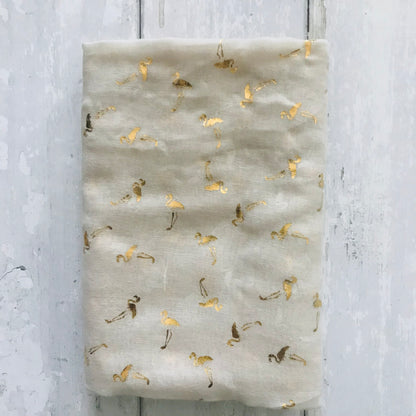 Golden Flamingos Scarves