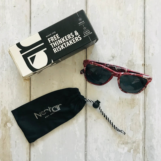 Nectar Painted Black Light Festival Sunglasses