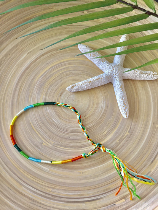 Color Block Friendship Bracelet (Desert)