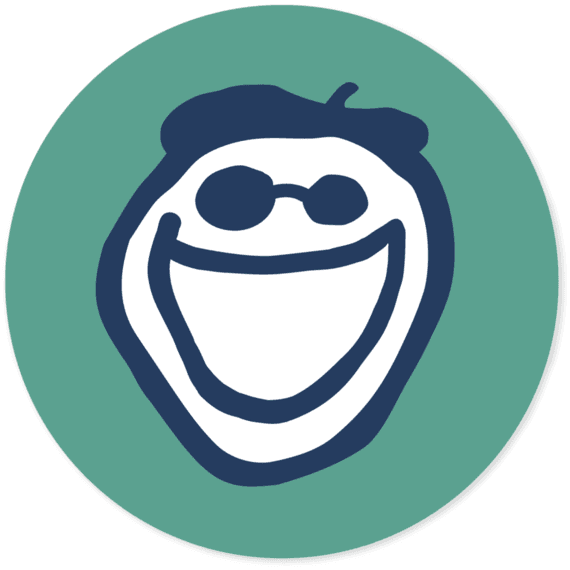 Jake 4" Round Sticker