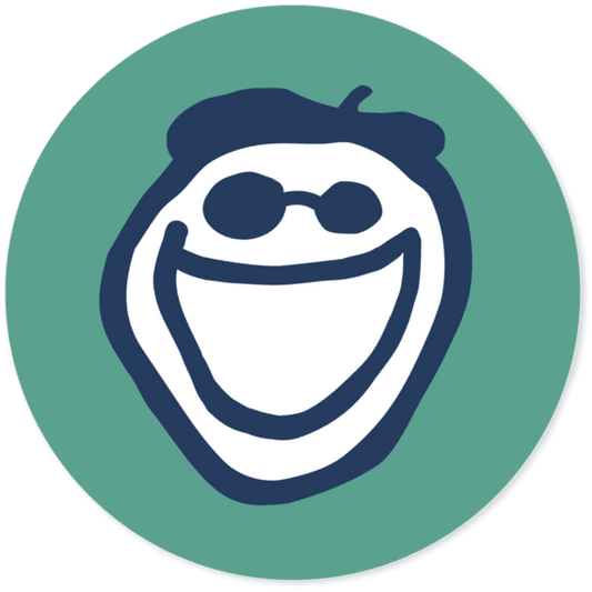 Jake 4" Round Sticker