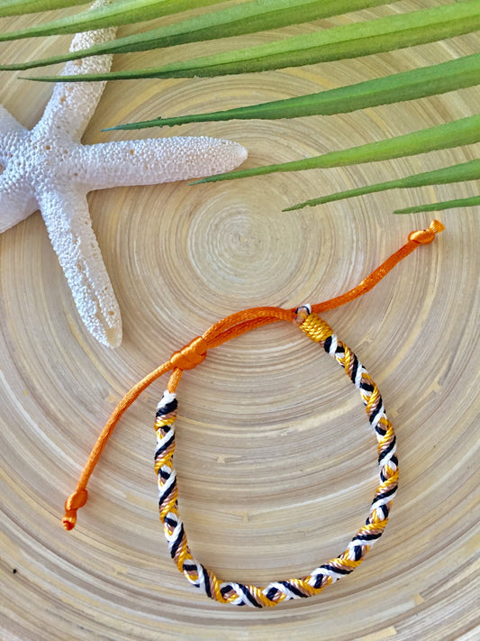 Crossweave Bracelet (Gold/Brown/Black/White/Orange)
