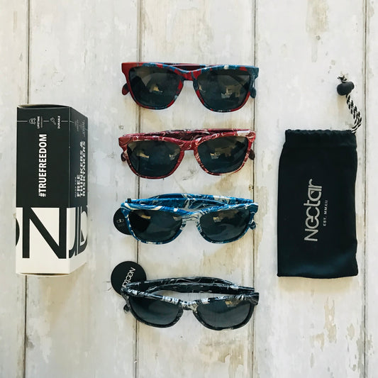 Nectar Painted Black Light Festival Sunglasses