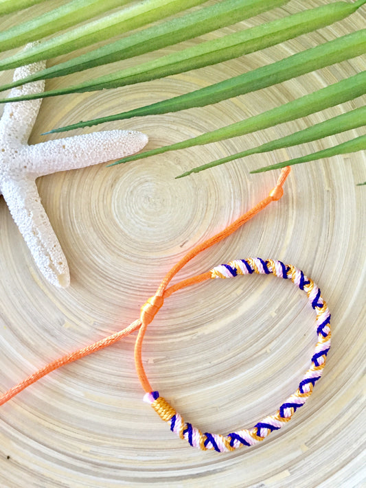 Crossweave Bracelet (Gold/Purple/White/Pink/Orange)