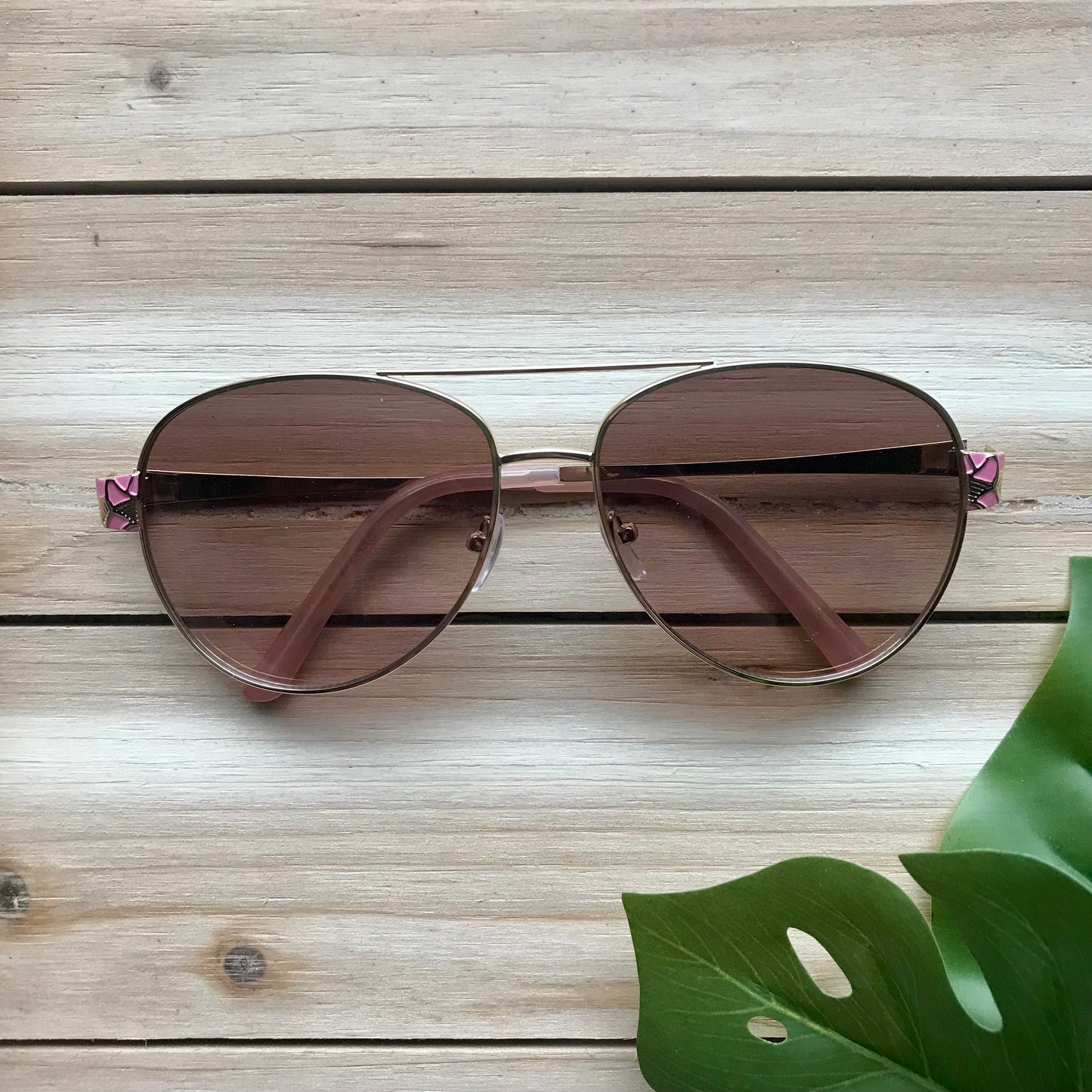 Women's Art Deco Aviator Sunglasses