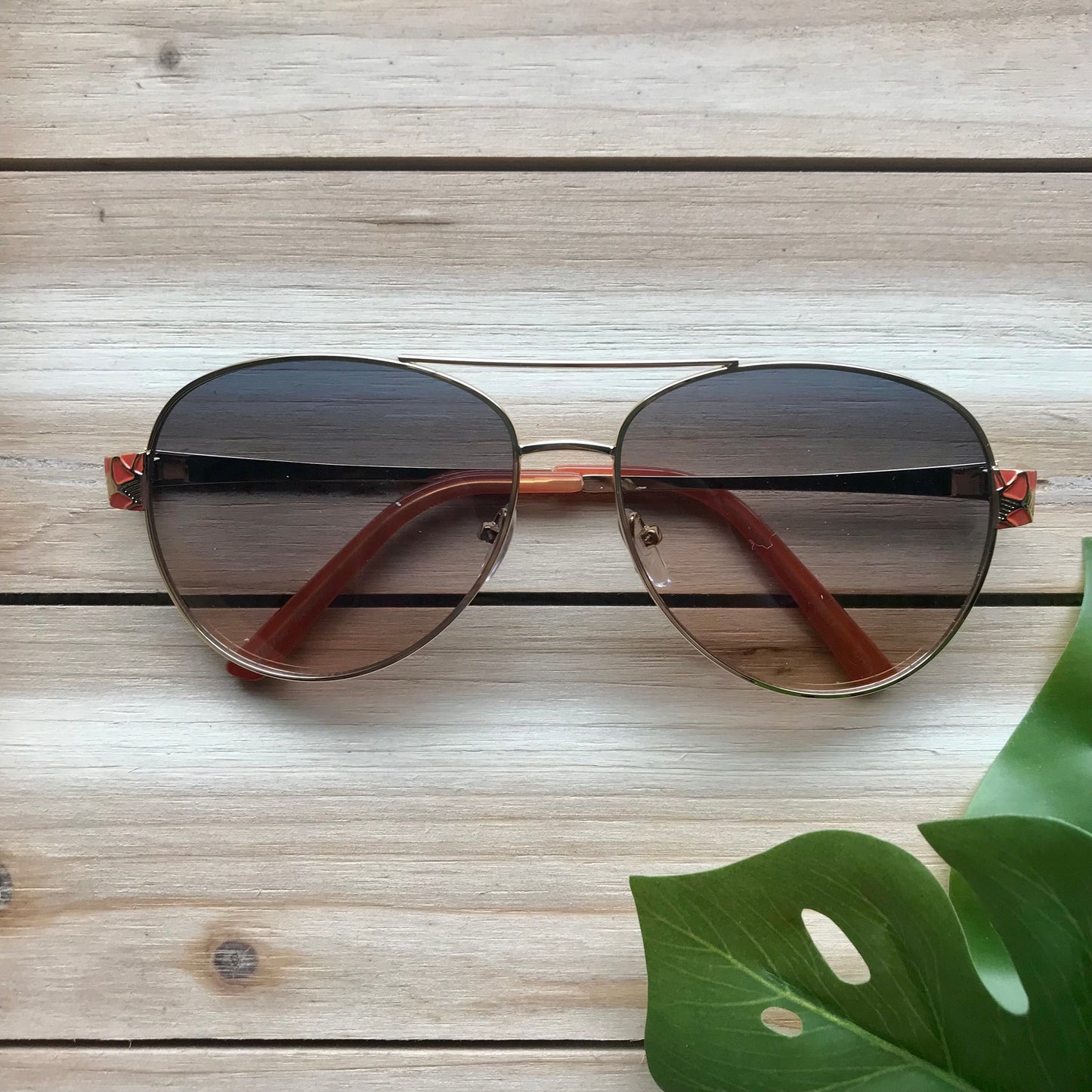 Women's Art Deco Aviator Sunglasses