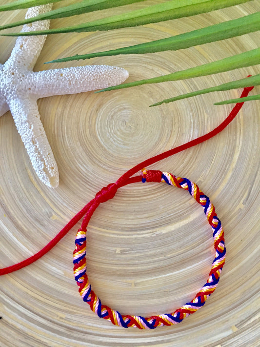 Crossweave Bracelet (Purple/Pink/Gold/Red)