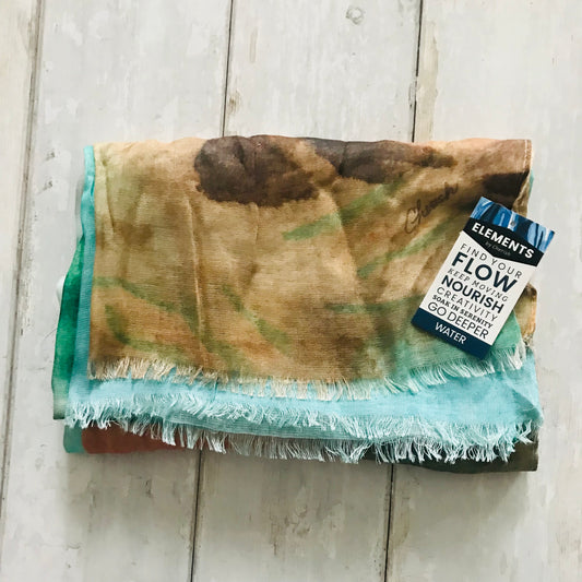 Water Element Seascape Scarf