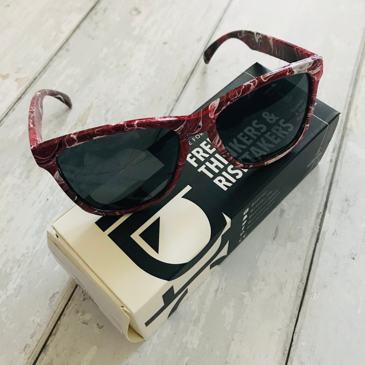 Nectar Painted Black Light Festival Sunglasses